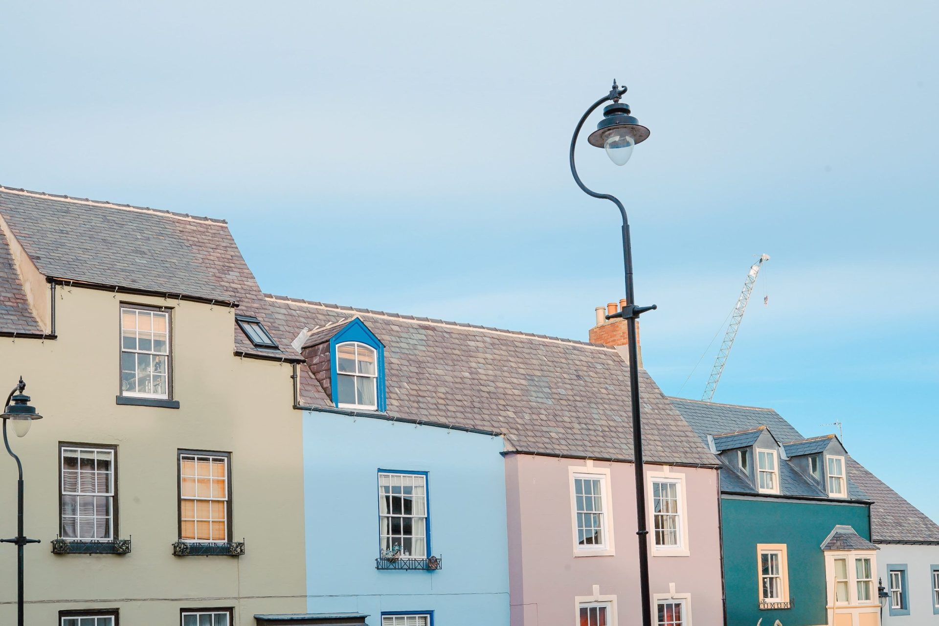 Getting a mortgage | A row of terraced house roofs